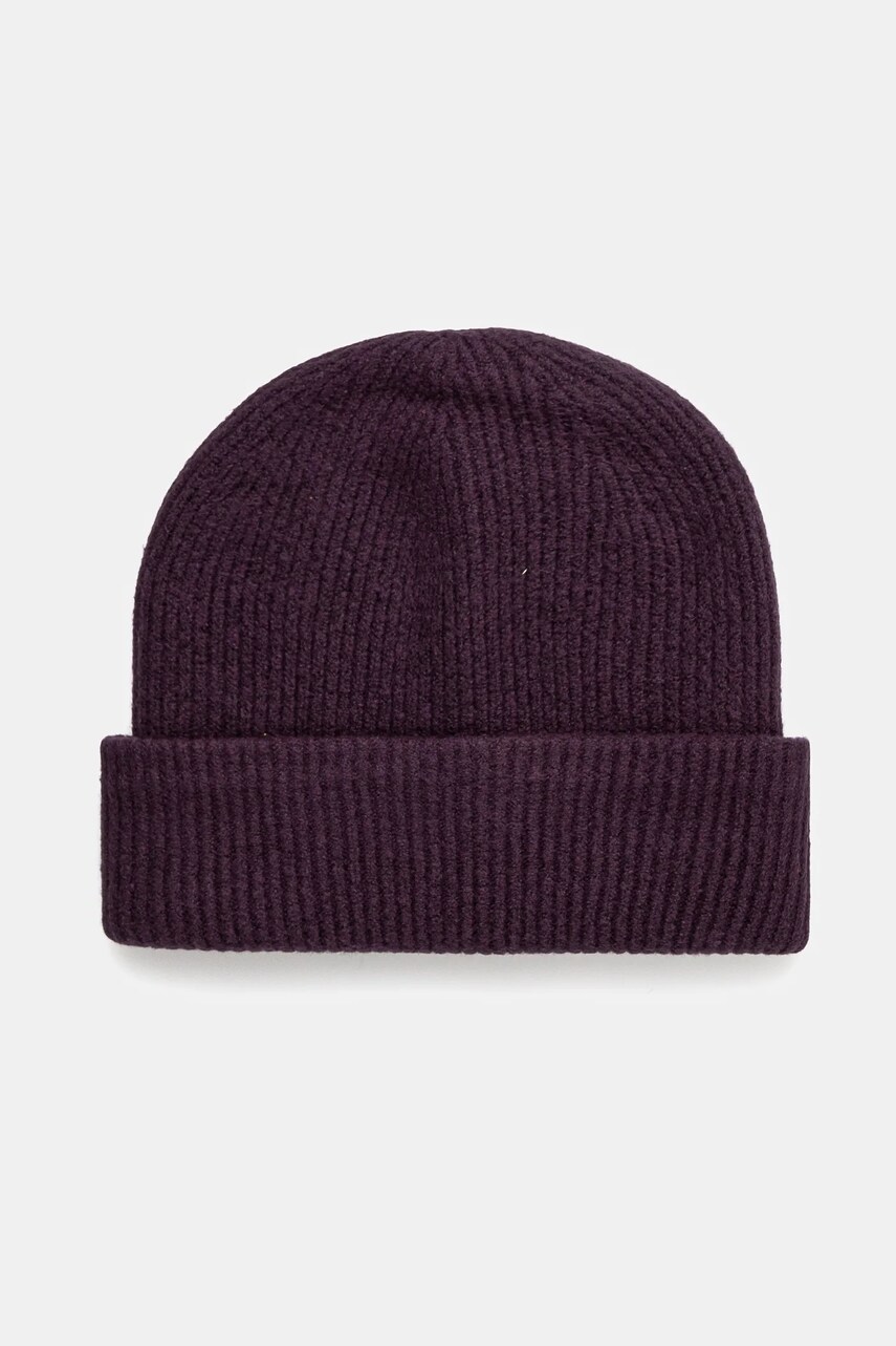 Abercrombie & Fitch caciula culoarea violet, din tricot gros, KI112-4145