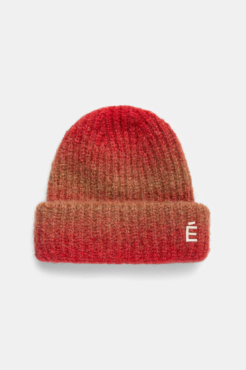 Études Studio caciula de lana culoarea rosu, de lana, din tricot gros, H24MMACC698