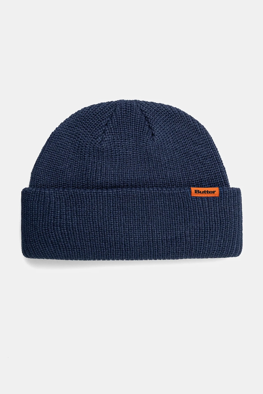 Butter Goods caciula Tall Wharfie Beanie culoarea albastru marin, BG243811 Butter Goods caciula Tall Wharfie Beanie culoarea albastru marin, BG243811