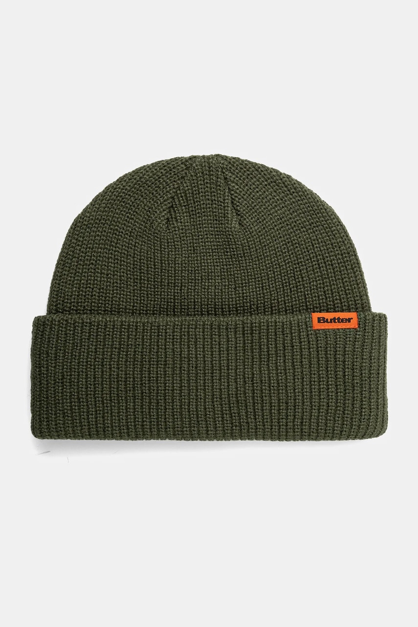Butter Goods caciula Tall Wharfie Beanie culoarea verde, BG243811 Butter Goods caciula Tall Wharfie Beanie culoarea verde, BG243811