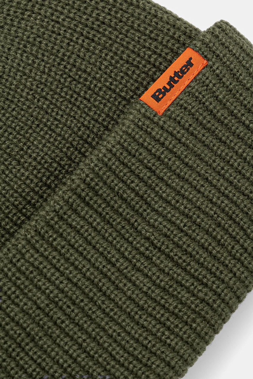 Καπέλο Butter Goods Tall Wharfie Beanie χρώμα: πράσινο, BG243811 φωτογραφία