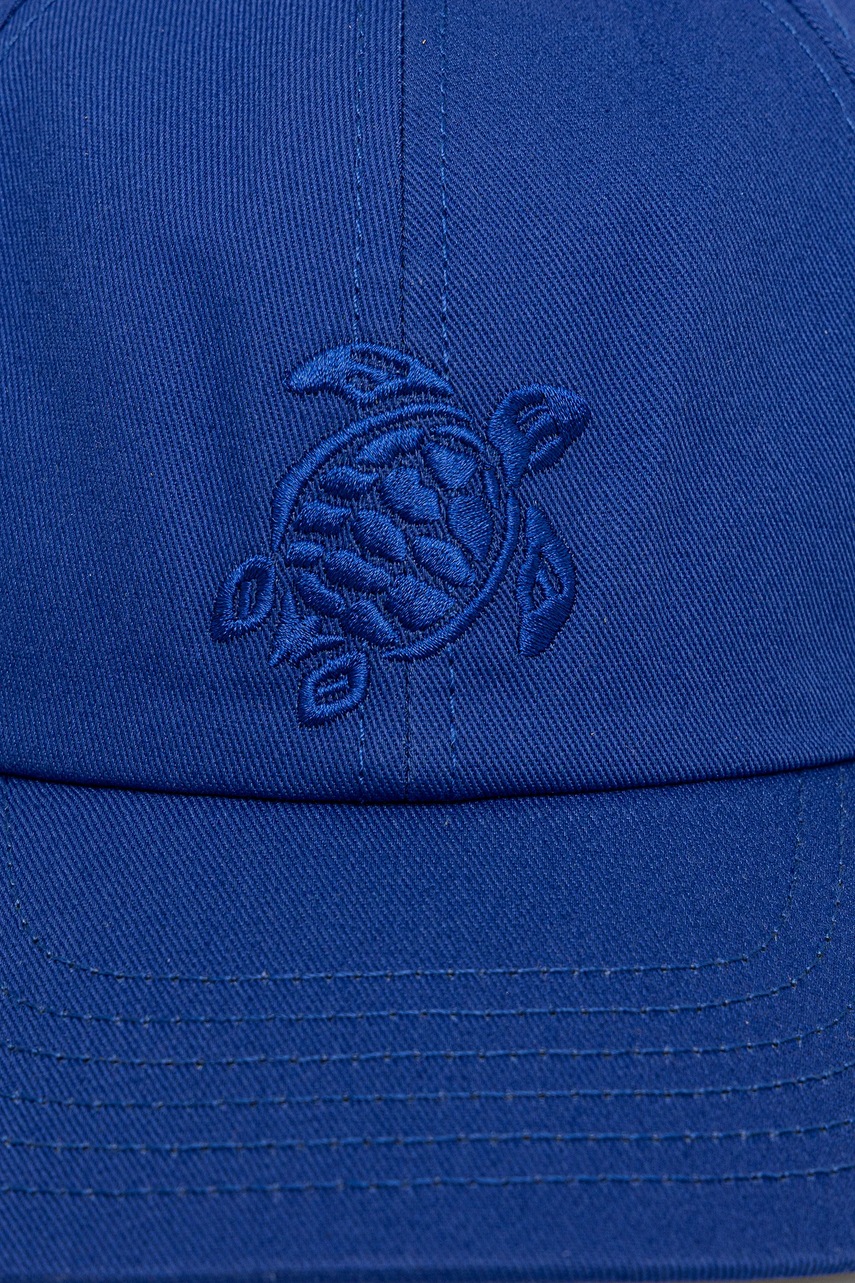 Хлопковая кепка Vilebrequin CAPSUN цвет синий с аппликацией CSNU2401