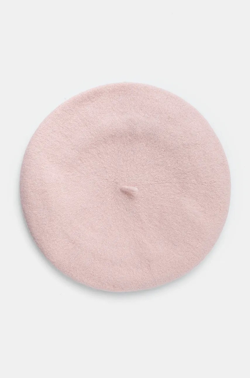 

Вълнена барета United Colors of Benetton в розово от вълна 6HPKD41HF, Розов