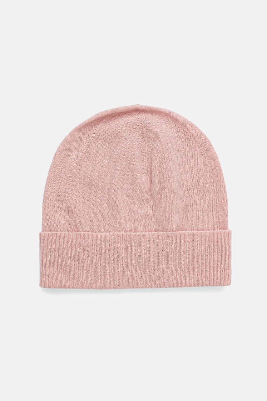 Levně Vlněná čepice United Colors of Benetton růžová barva, 1002DA010