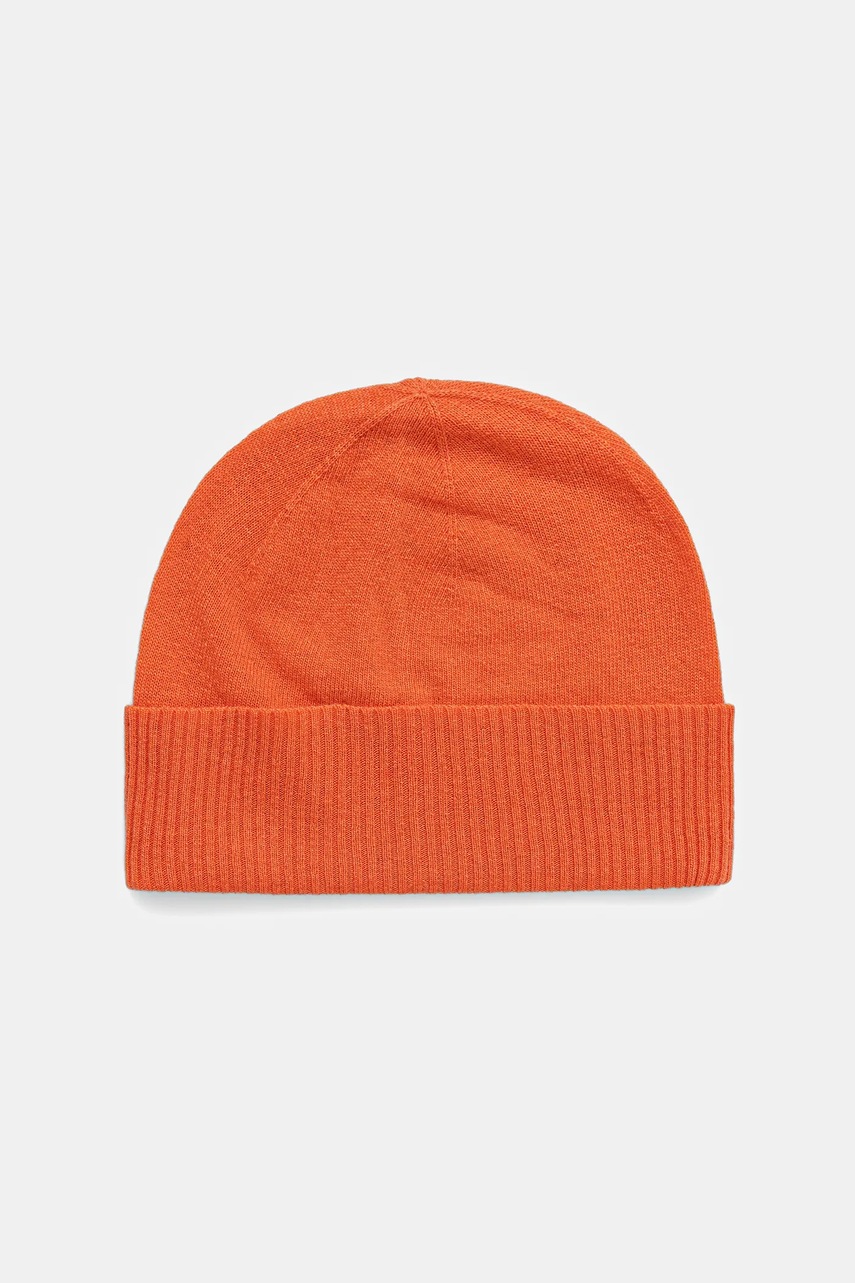 Levně Vlněná čepice United Colors of Benetton oranžová barva, 1002DA010