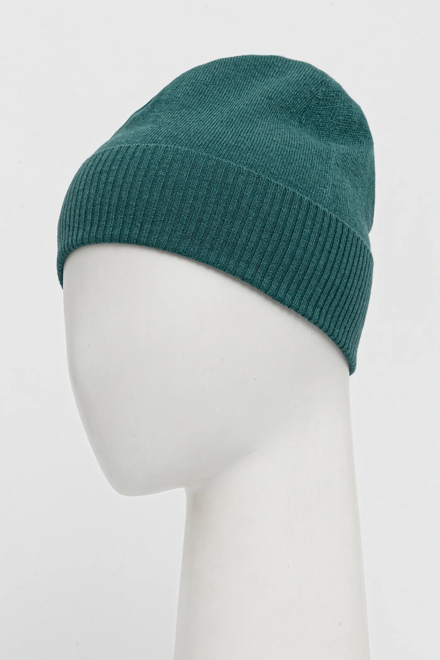 Шерстяная шапка United Colors of Benetton цвет зелёный  1002DA010