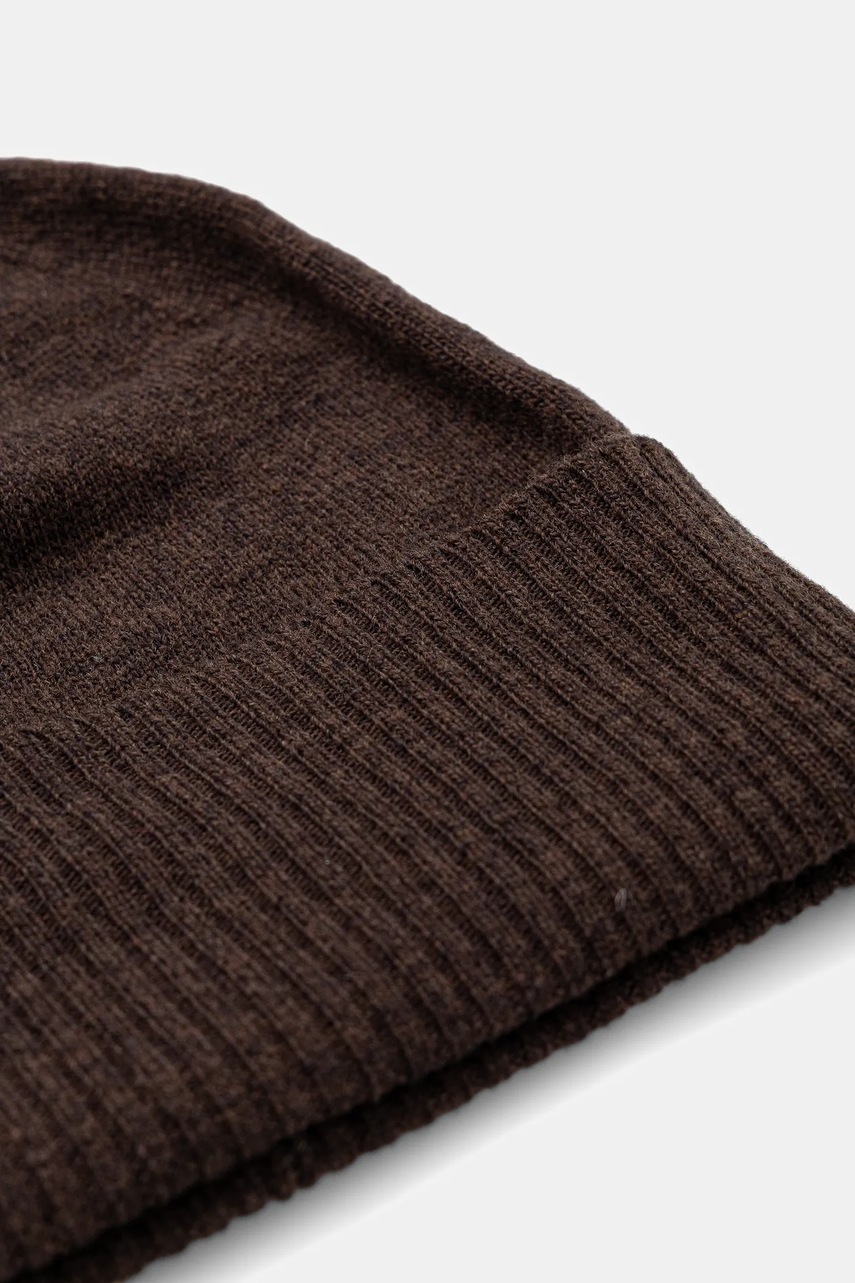Шерстяная шапка United Colors of Benetton цвет коричневый  1002DA010