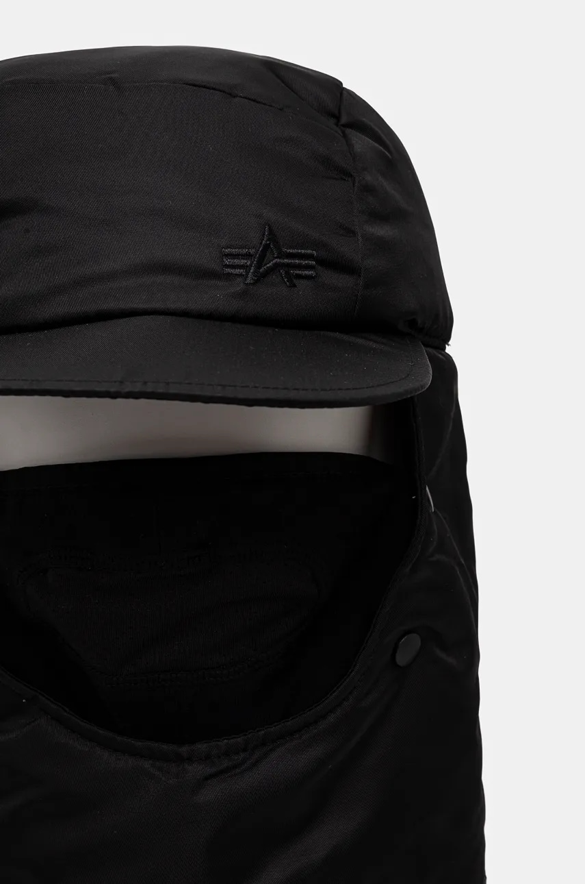 Шапка Alpha Industries цвет чёрный из толстого трикотажа 148904 Шапка Alpha Industries цвет чёрный из толстого трикотажа 148904