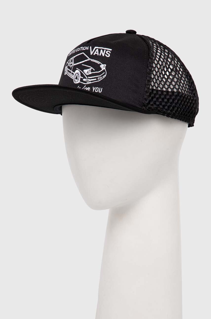 

Шапка с козирка Vans в черно с апликация VN000HSHBLK1, Черен