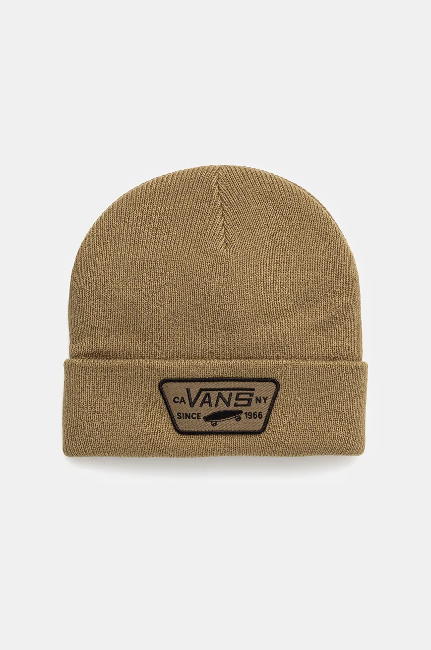 

Шапка Vans в зелено с фина плетка VN000UOUCUQ1, Зелен