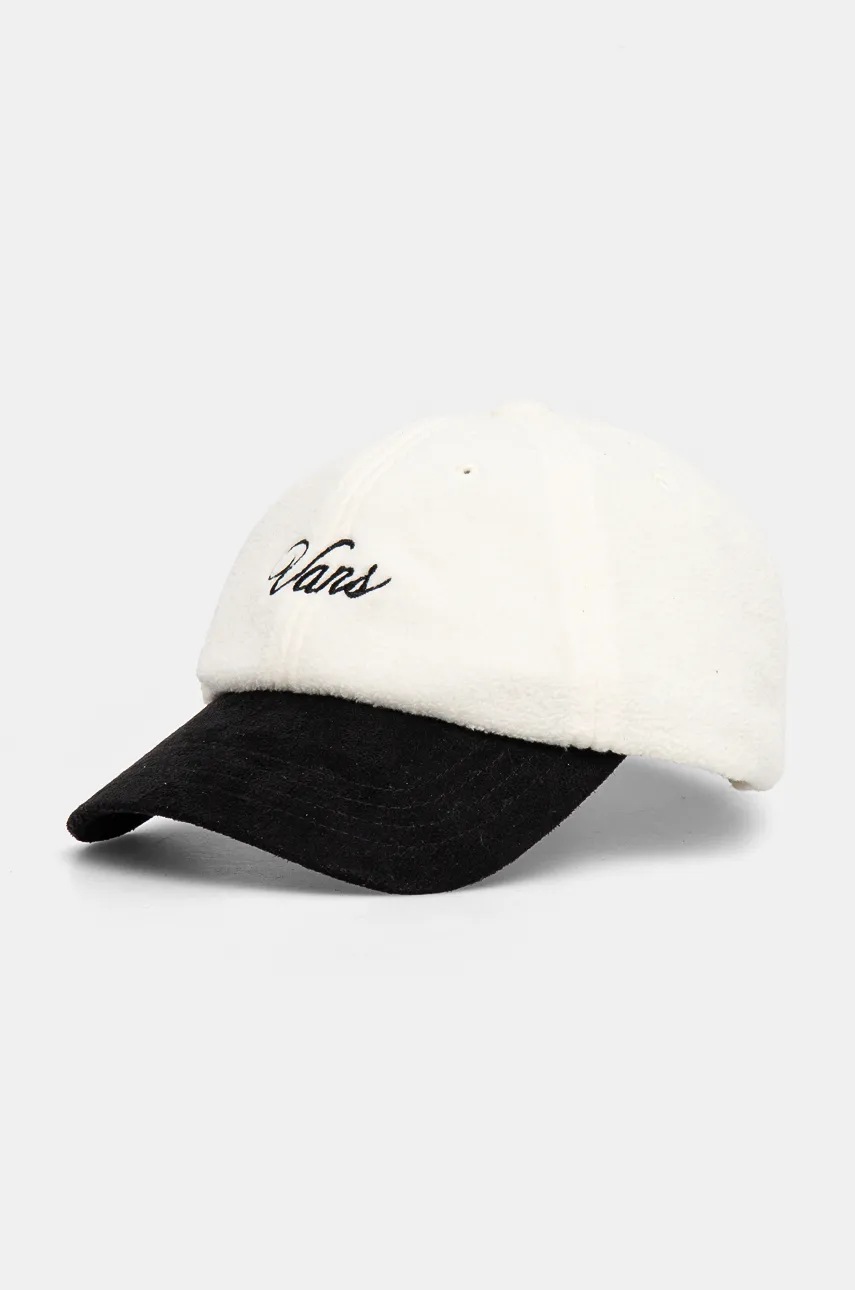 

Шапка с козирка Vans в бежово с апликация VN000HS4FS81, Бежов