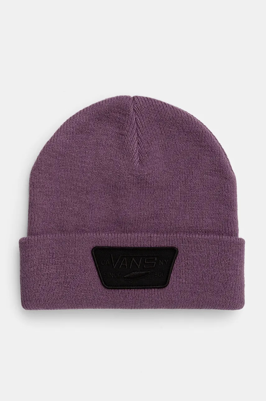 

Шапка Vans в лилаво от плътен трикотаж VN000UOUCIF1, Виолетов