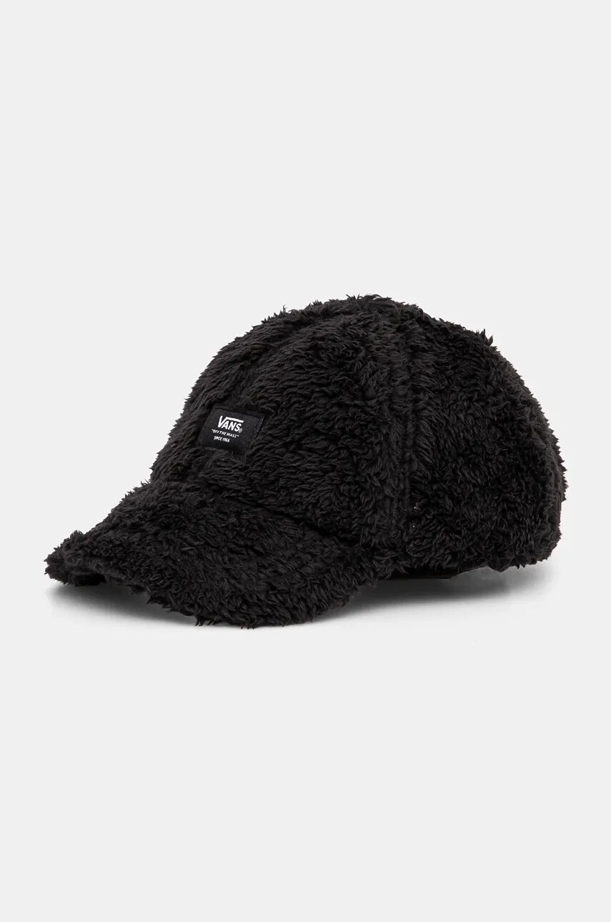 

Шапка с козирка Vans в черно с апликация VN000HS2BLK1, Черен