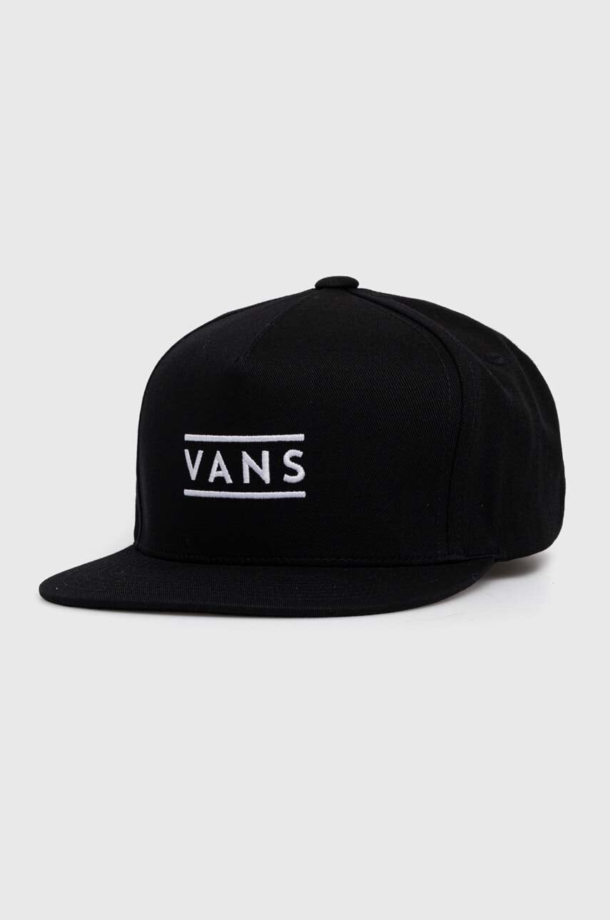 Vans șapcă de baseball din bumbac culoarea negru, cu imprimeu, VN000HSFBLK1 Vans șapcă de baseball din bumbac culoarea negru, cu imprimeu, VN000HSFBLK1