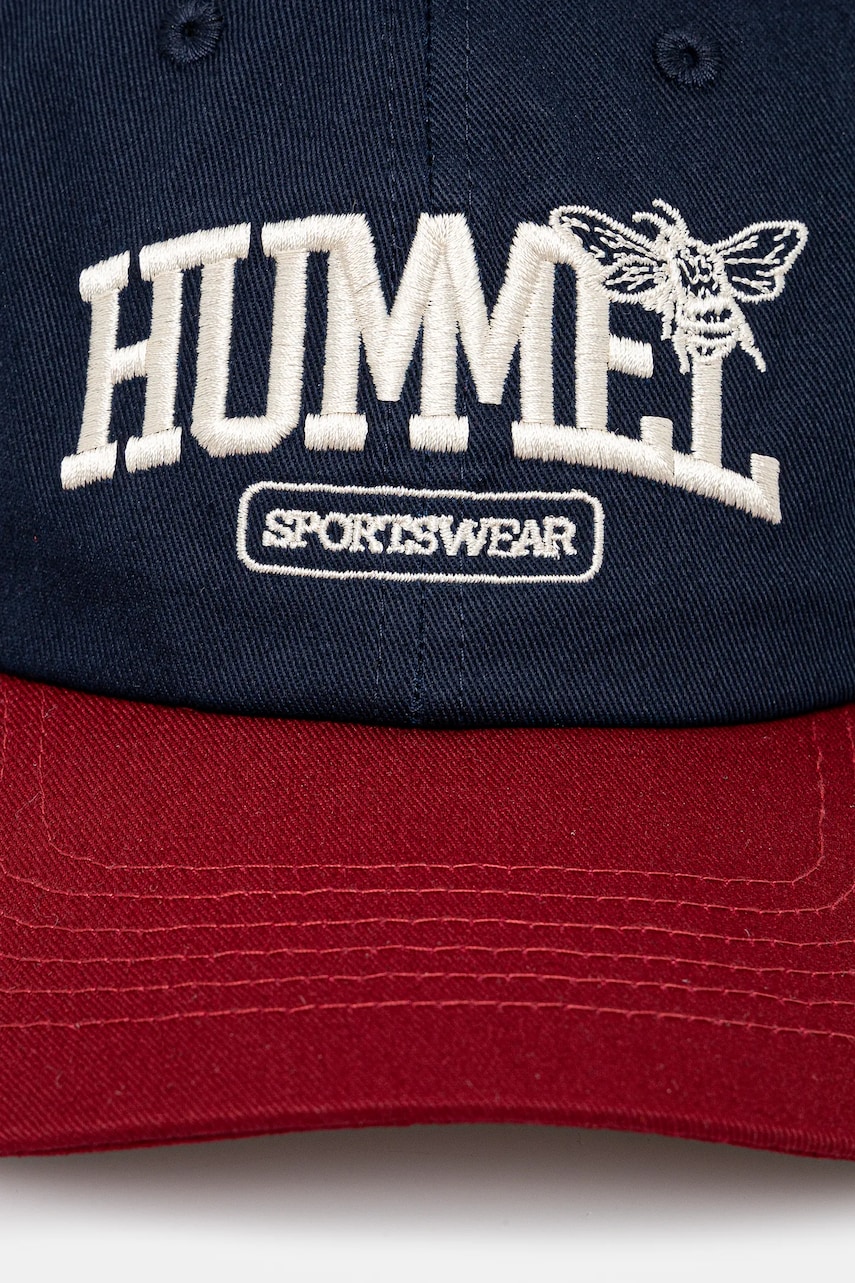 Хлопковая кепка Hummel цвет синий узор 226045 Хлопковая кепка Hummel цвет синий узор 226045
