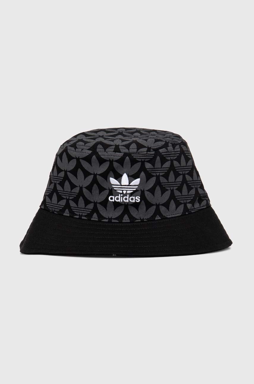 adidas Originals palarie din bumbac culoarea negru, bumbac, IY1547