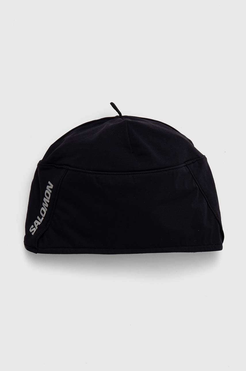

Шапка Salomon в черно с фина плетка LC2155500, Черен
