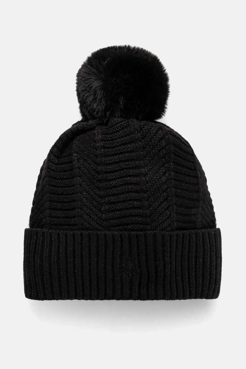 United Colors of Benetton căciulă culoarea negru, din tricot gros, 61LSDA00X