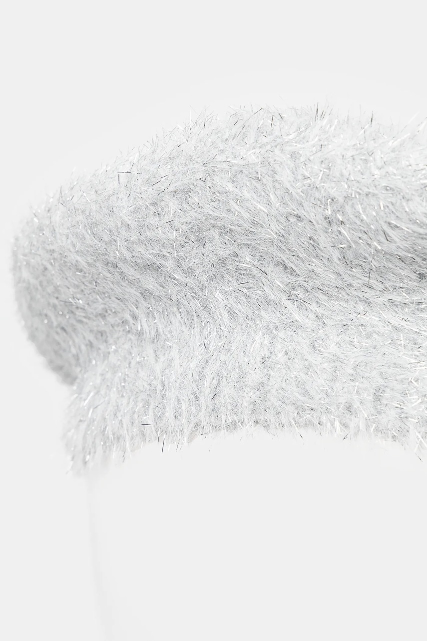 Μπερές United Colors of Benetton χρώμα: ασημί, 6FYPDA010 φωτογραφία