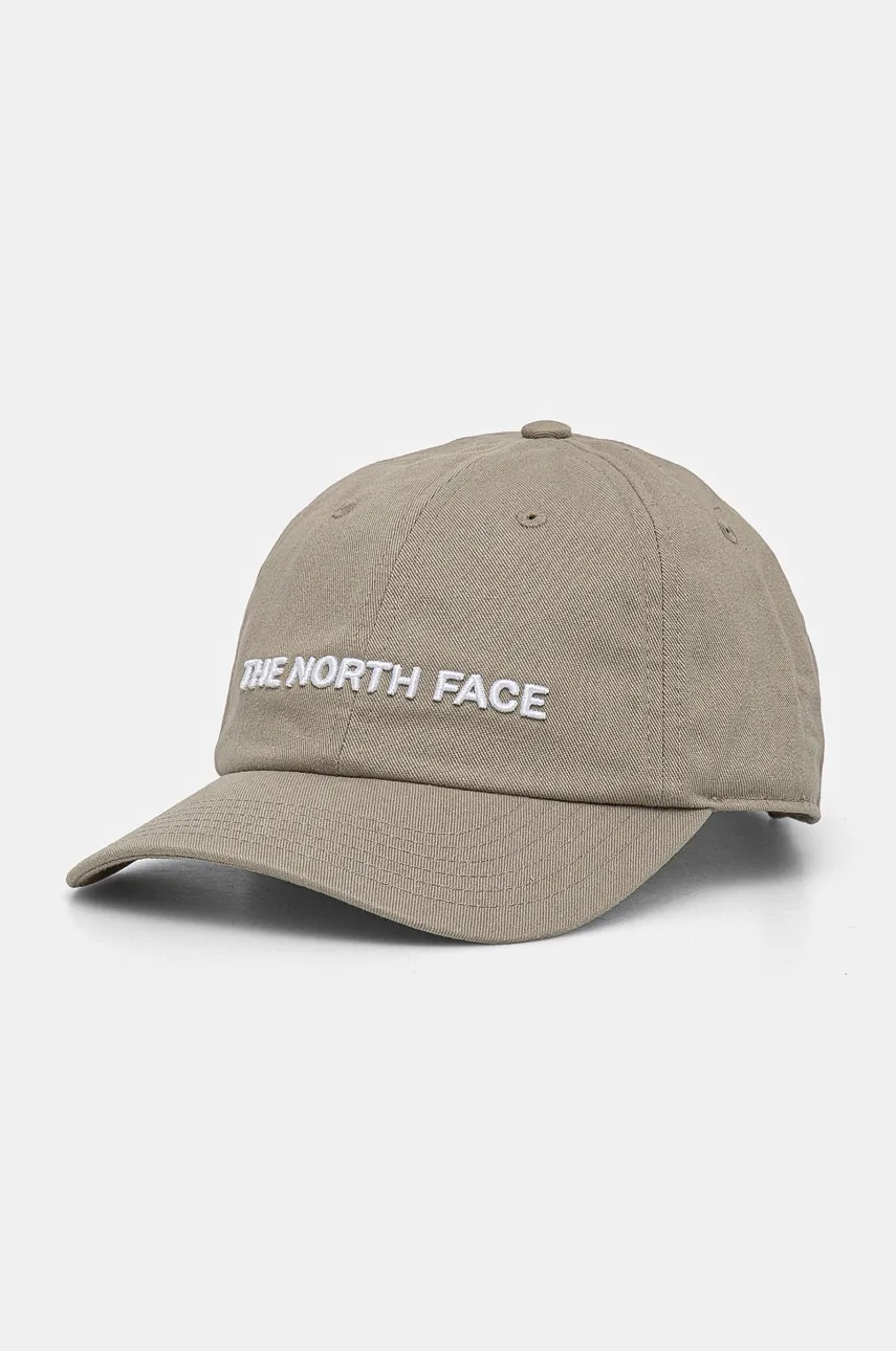 The North Face sapca Roomy Norm Hat culoarea gri, cu imprimeu, NF0A7WHP98I1 The North Face sapca Roomy Norm Hat culoarea gri, cu imprimeu, NF0A7WHP98I1