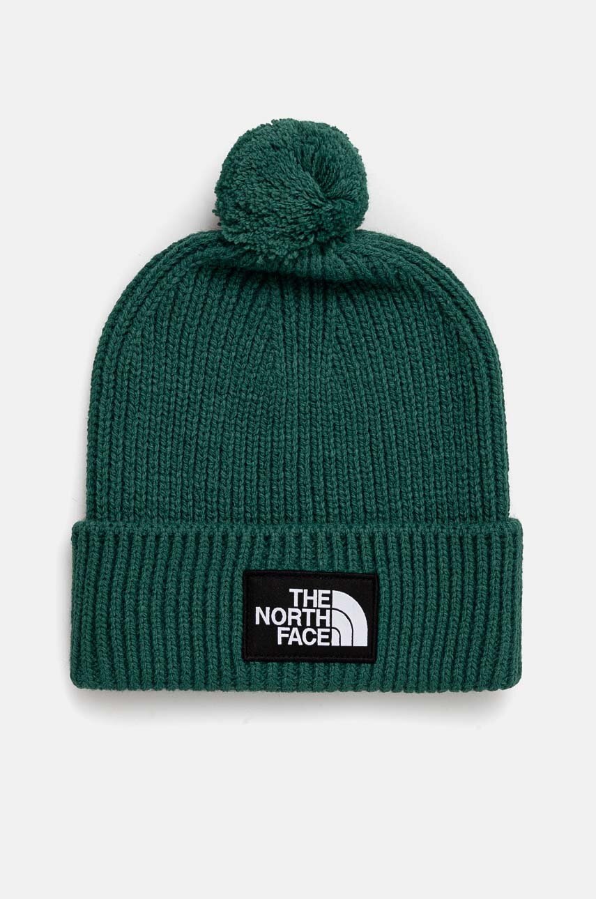 

Шапка The North Face TNF Logo Box Pom Beanie в зелено NF0A3FN3NL11, Зелен