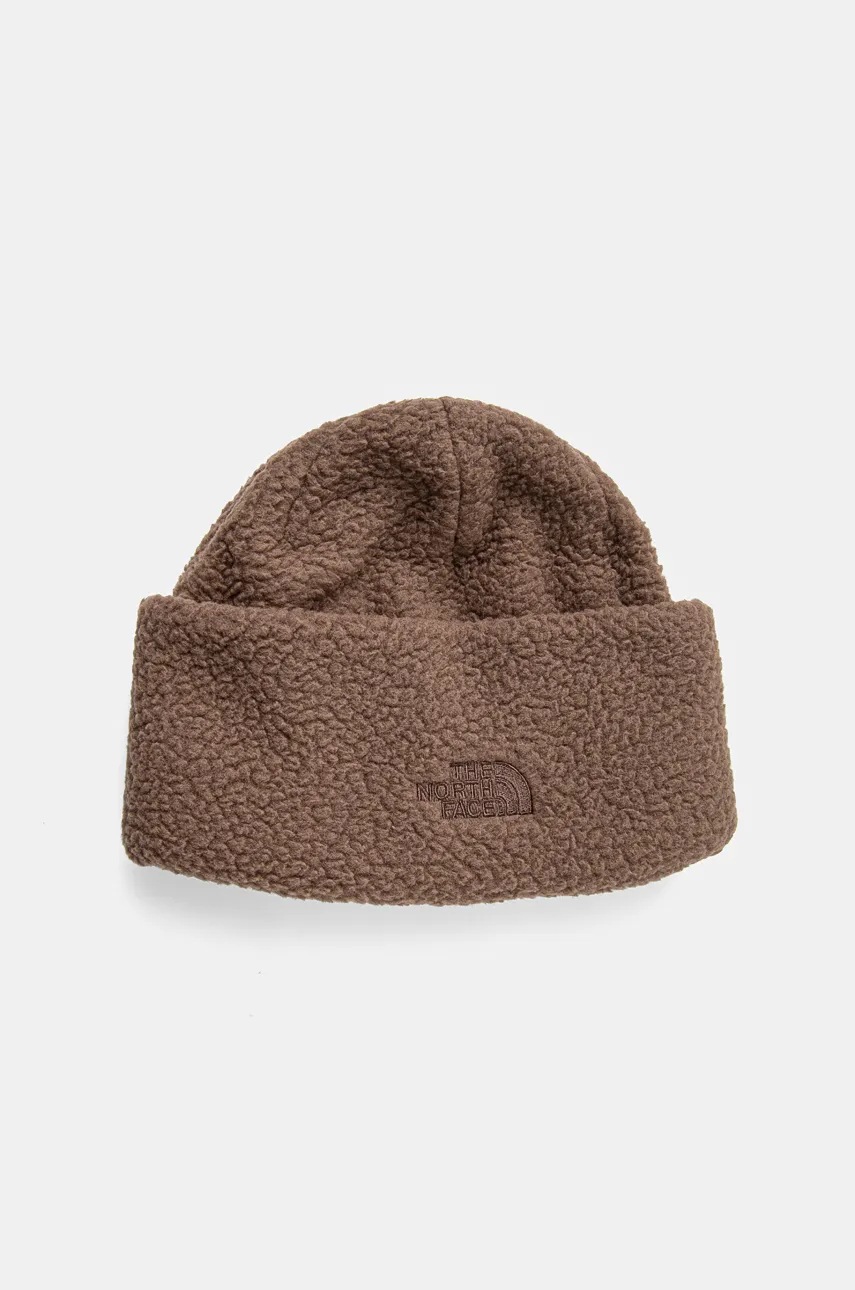 

Шапка с две лица The North Face Cragmont Reversible Beanie в кафяво от плътен трикотаж NF0A888387I1, Кафяв