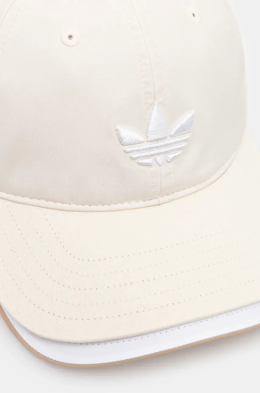 Кепка adidas Originals Adicolor цвет бежевый однотонная IX9789 Кепка adidas Originals Adicolor цвет бежевый однотонная IX9789