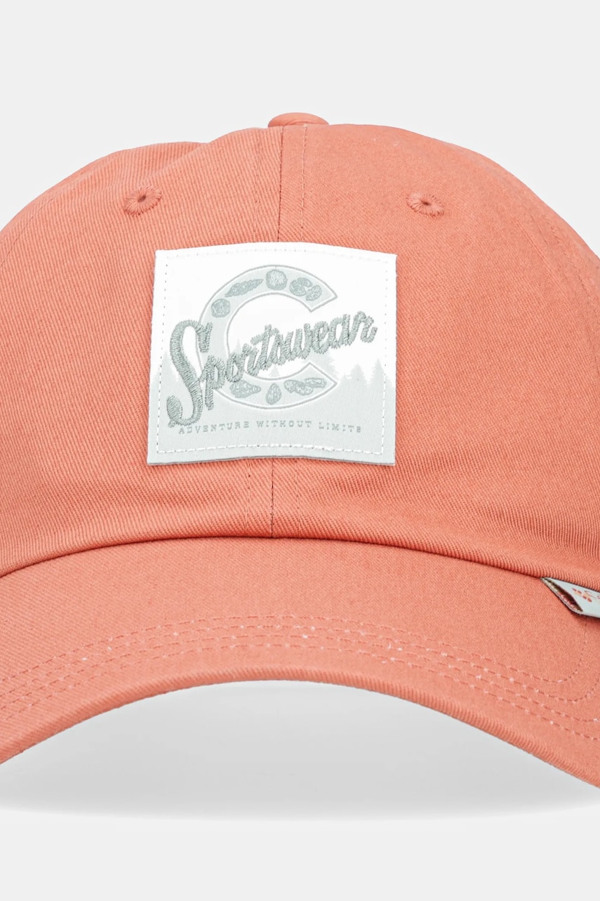 Хлопковая кепка Columbia Provisions Ball Cap цвет оранжевый с аппликацией 2096351 Хлопковая кепка Columbia Provisions Ball Cap цвет оранжевый с аппликацией 2096351