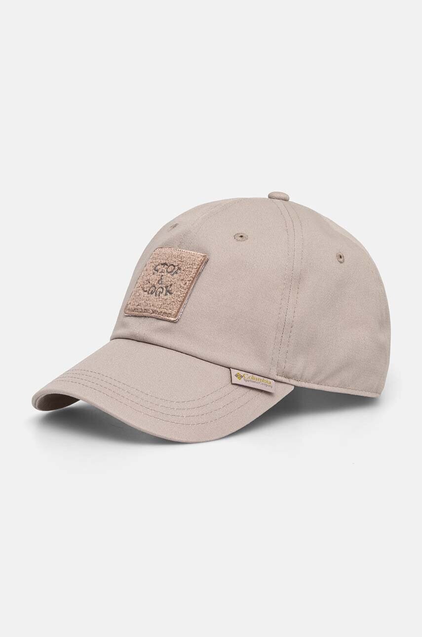 Columbia șapcă de baseball din bumbac Provisions Ball Cap culoarea gri, cu imprimeu, 2096351