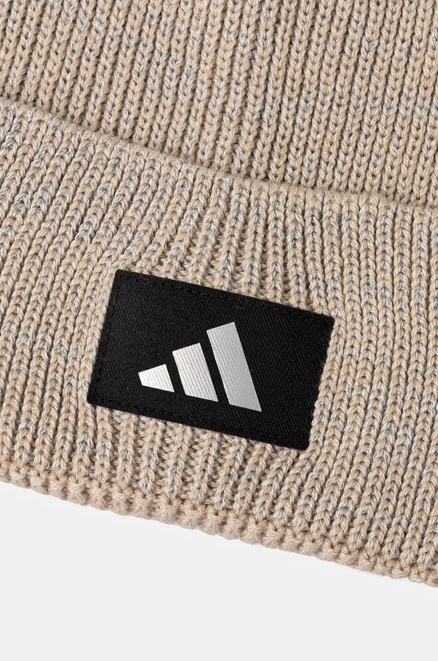 Шапка adidas Performance цвет бежевый IY9750 Шапка adidas Performance цвет бежевый IY9750