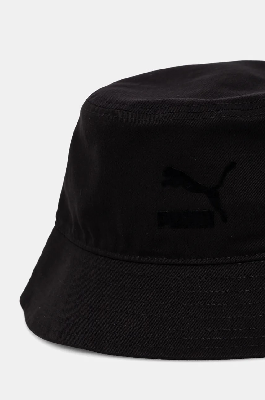 Шляпа из хлопка Puma цвет чёрный хлопковый 25760 Шляпа из хлопка Puma цвет чёрный хлопковый 25760