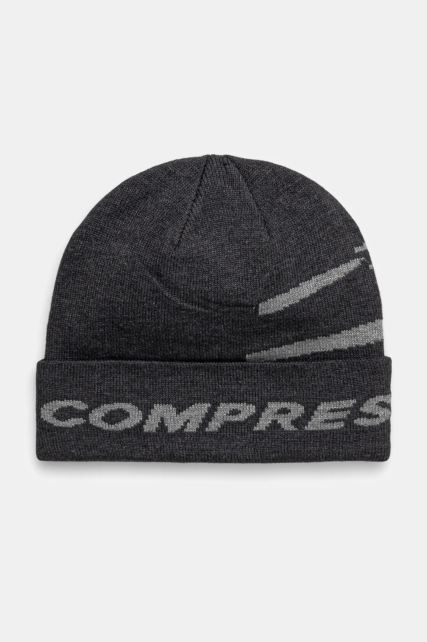 

Шапка Compressport Casual в сиво CU00087B, Сив