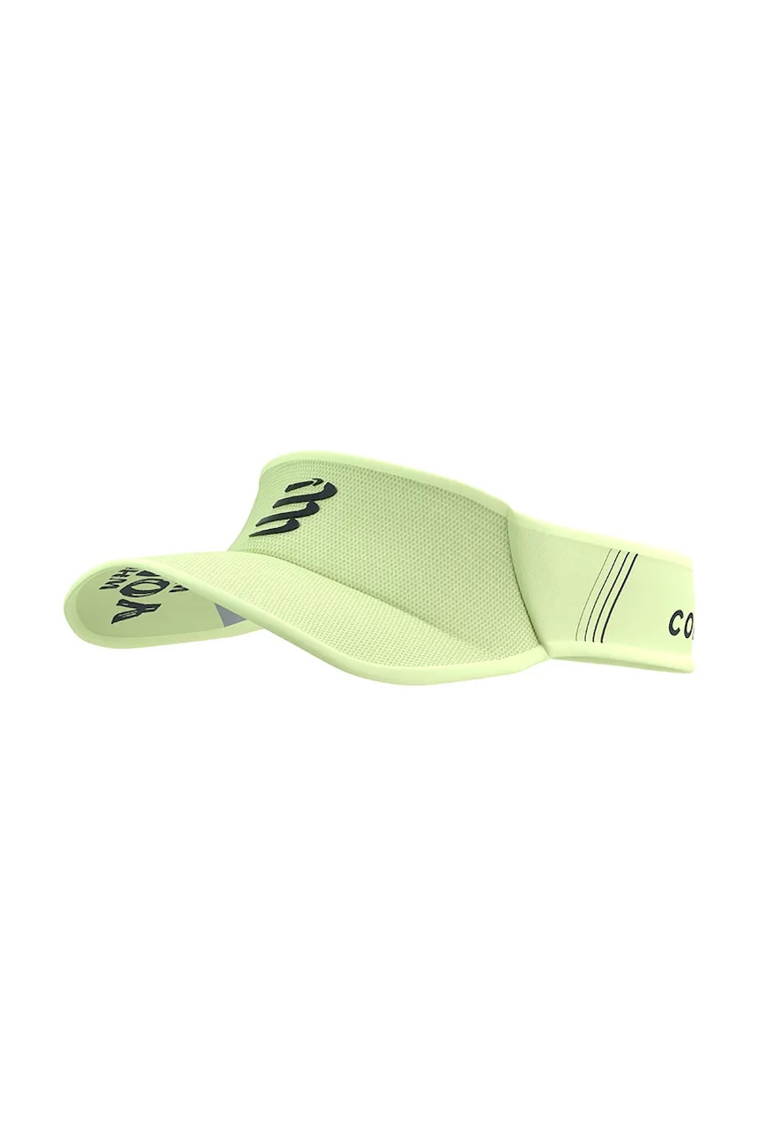 Compressport sapca cozoroc Visor Ultralight culoarea verde, cu imprimeu, XHWU3894 Compressport sapca cozoroc Visor Ultralight culoarea verde, cu imprimeu, XHWU3894