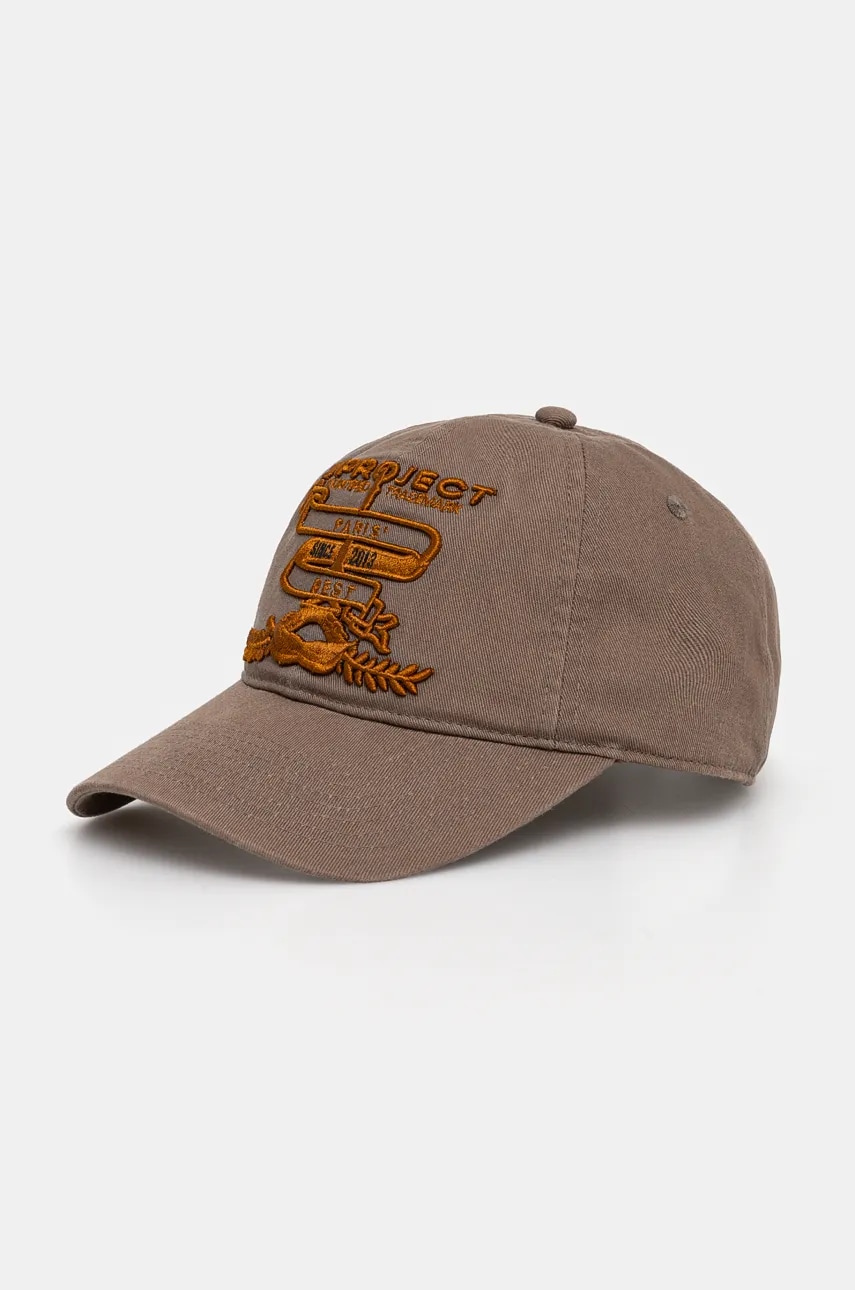 Y/Project sapca PARIS' BEST BASEBALL CAP culoarea verde, cu imprimeu, 621CA001 Y/Project sapca PARIS' BEST BASEBALL CAP culoarea verde, cu imprimeu, 621CA001