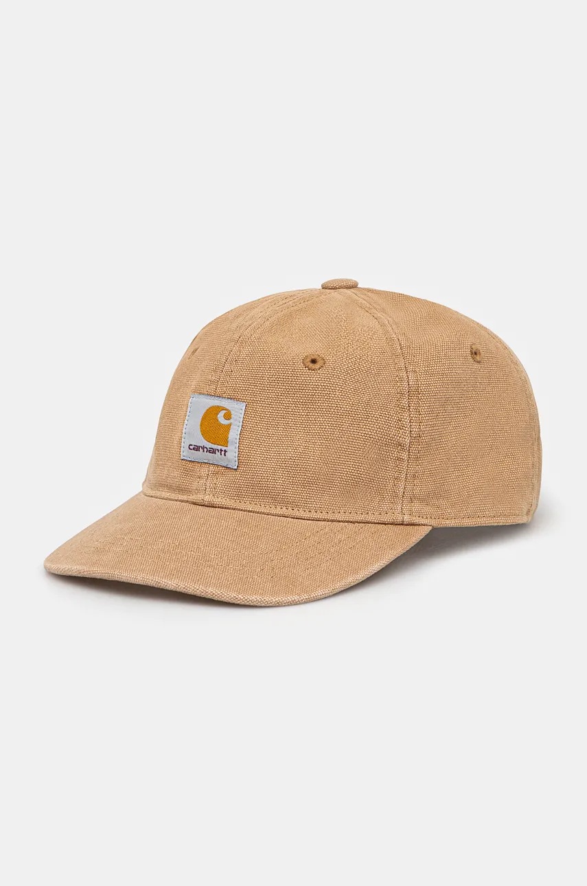 Bavlněná baseballová čepice Carhartt WIP Icon Cap zelená barva, s aplikací, I033359.2FSXX