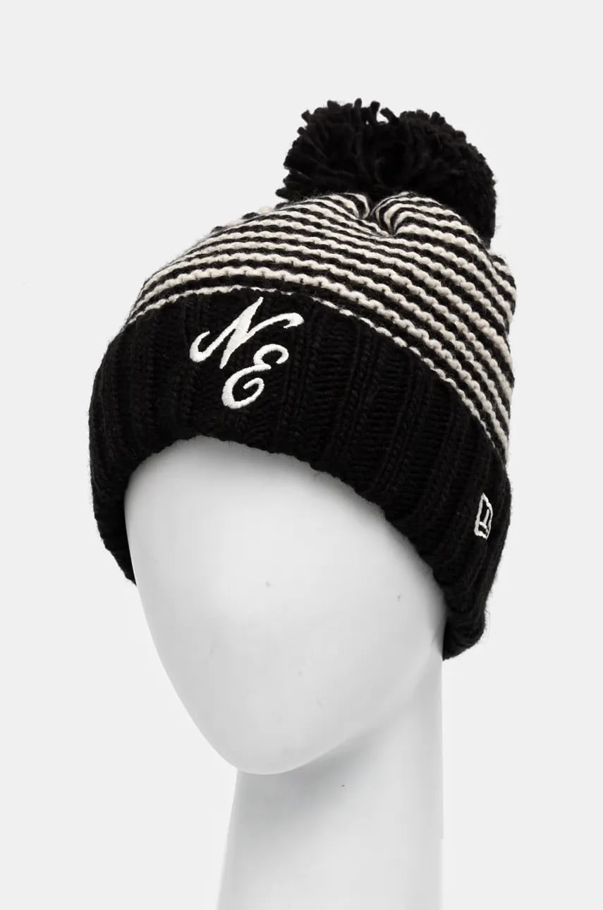 Шапка New Era цвет чёрный из толстого трикотажа 60565218 Шапка New Era цвет чёрный из толстого трикотажа 60565218