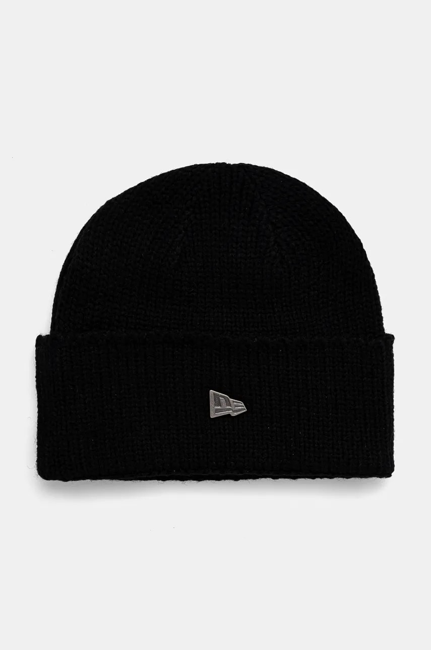 New Era caciula din amestec de lana culoarea negru, 60565447