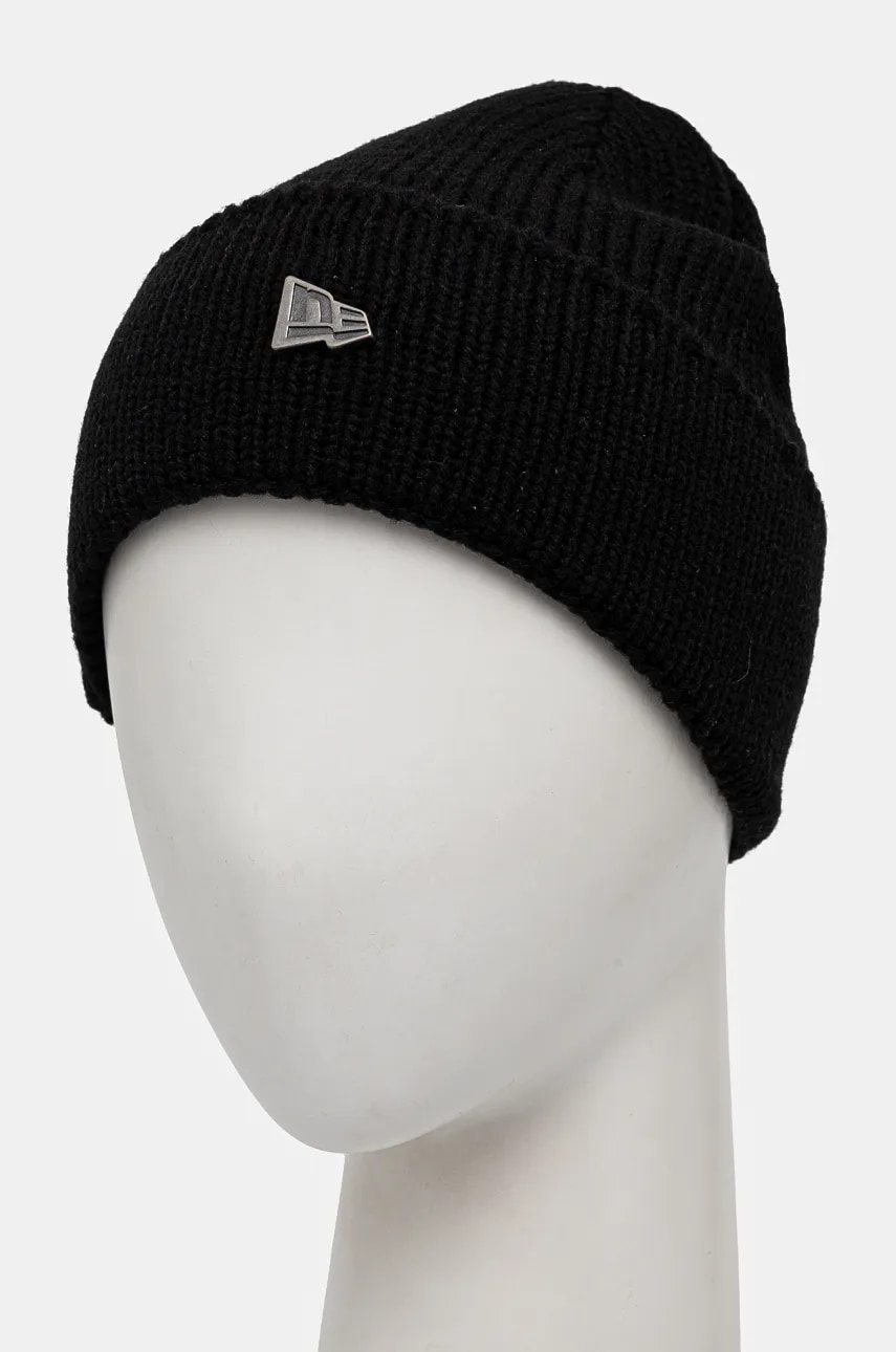 Шапка с примесью шерсти New Era цвет чёрный 60565447 Шапка с примесью шерсти New Era цвет чёрный 60565447