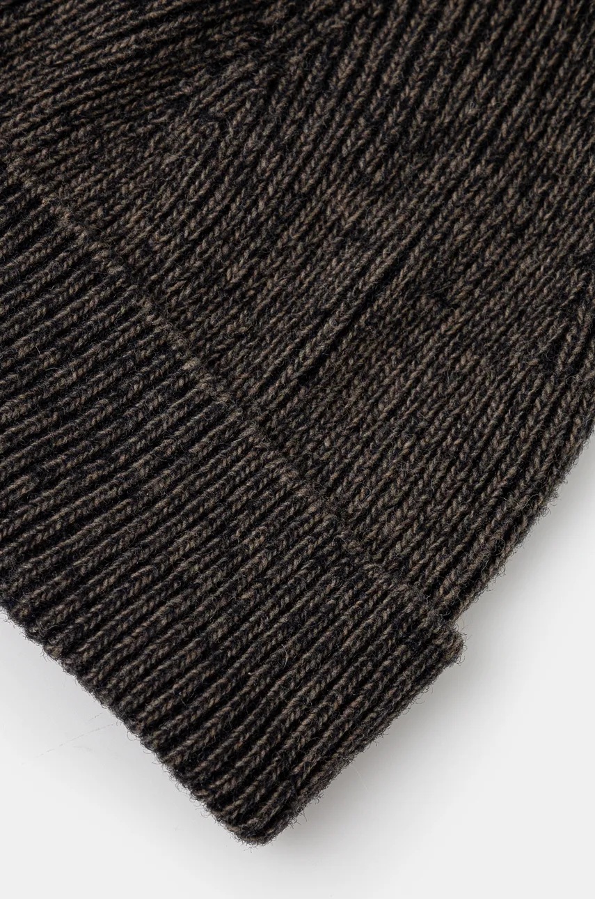 Шапка с примесью шерсти C.P. Company Knit Cap цвет бежевый из тонкого трикотажа 17CMAC300A006170A