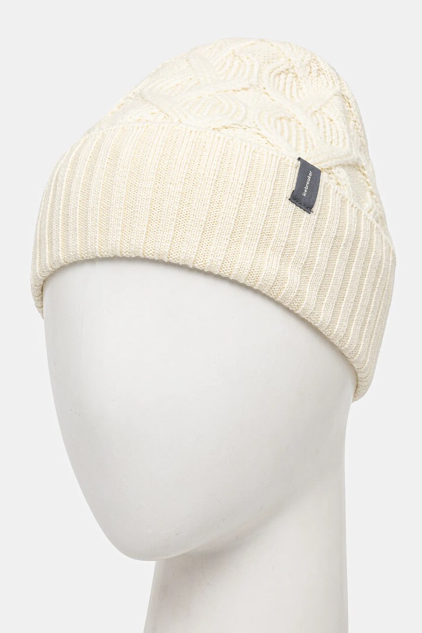 Шапка Icebreaker Merino Cable Knit цвет бежевый шерсть IB0A573G0001 Шапка Icebreaker Merino Cable Knit цвет бежевый шерсть IB0A573G0001