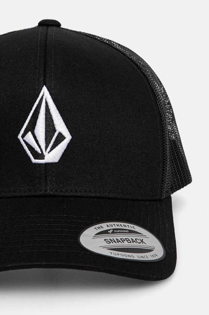 Кепка Volcom цвет чёрный с аппликацией D5532411 Кепка Volcom цвет чёрный с аппликацией D5532411