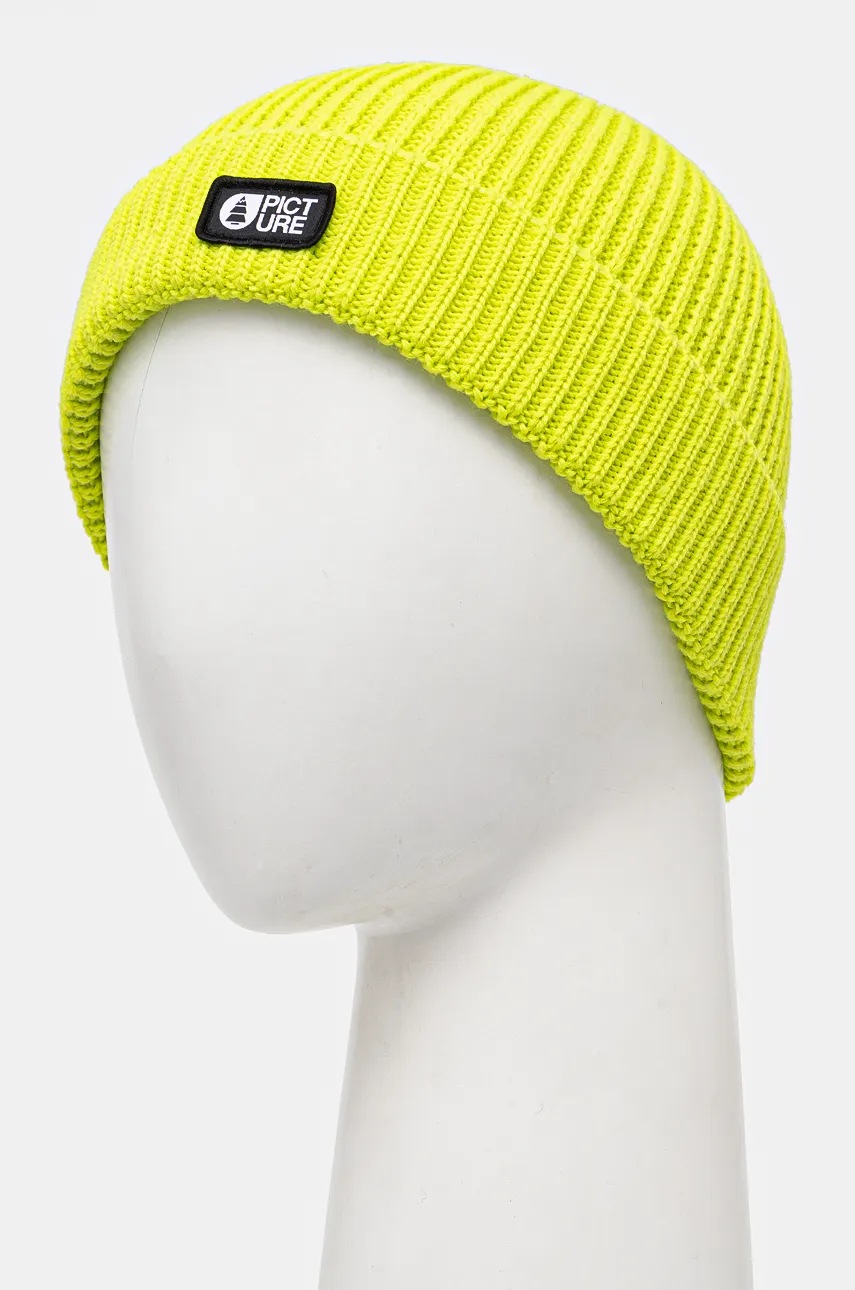 Шапка Picture Colino цвет зелёный из тонкого трикотажа B258
