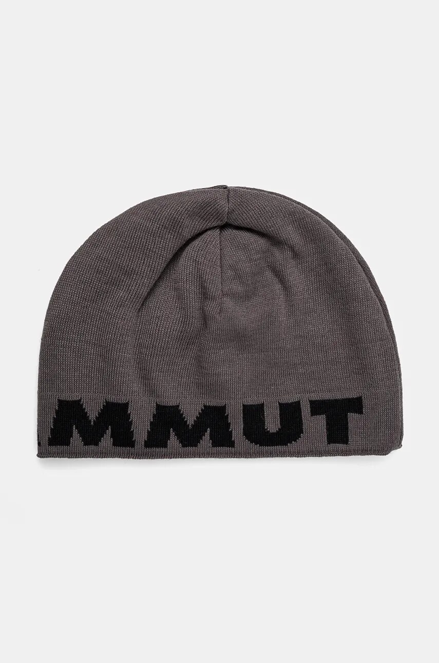 Mammut beanie cu doua fete culoarea gri, de lana, 1191.04891