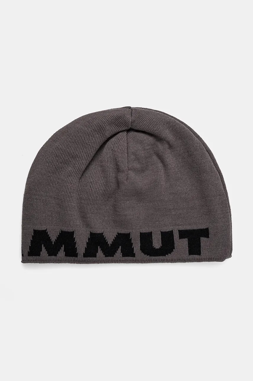 Mammut beanie cu doua fete culoarea gri, de lana, 1191.04891