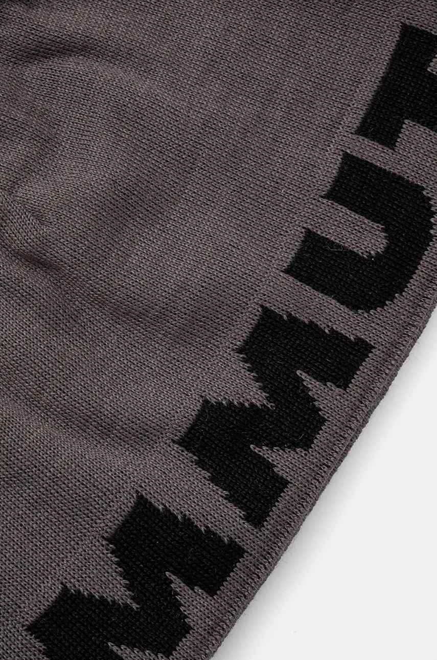 Двусторонняя шапка Mammut цвет серый шерсть 1191.04891