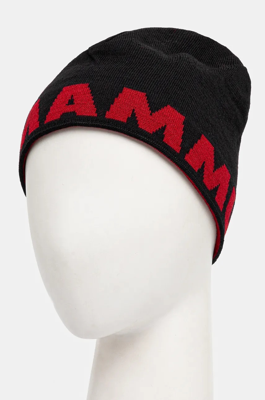 Двусторонняя шапка Mammut цвет чёрный шерсть 1191.04891
