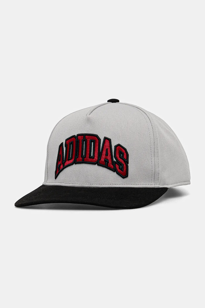 adidas Originals sapca culoarea gri, cu imprimeu, IX7491