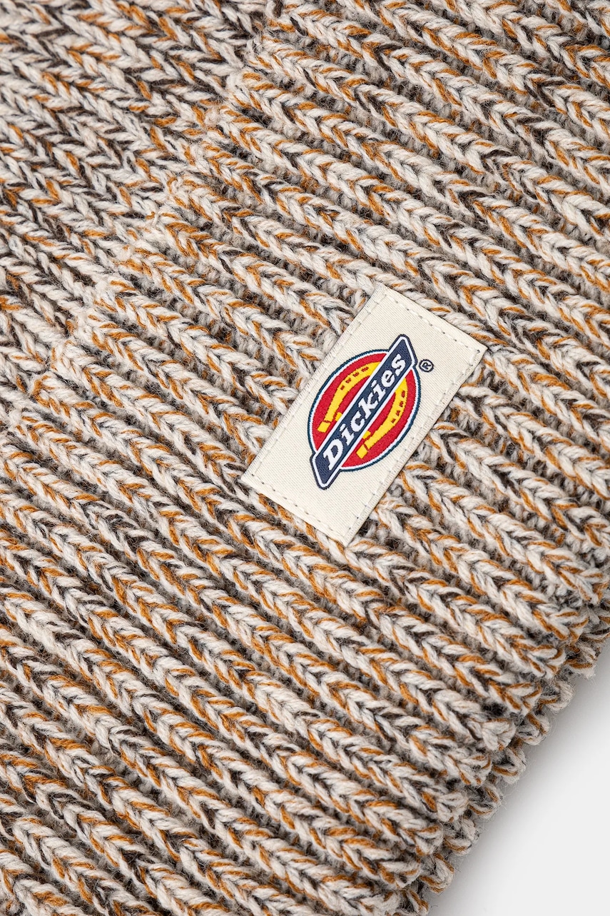Шапка Dickies Lewistown Beanie цвет серый из толстого трикотажа DK0A4Z3J Шапка Dickies Lewistown Beanie цвет серый из толстого трикотажа DK0A4Z3J