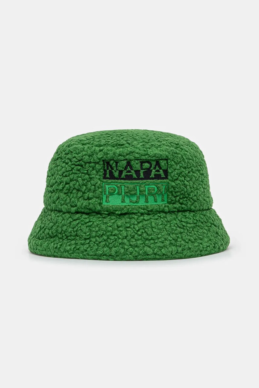 Napapijri palarie din amestec de lana F-Tosh Cap culoarea verde, NP0A4I84G1T1