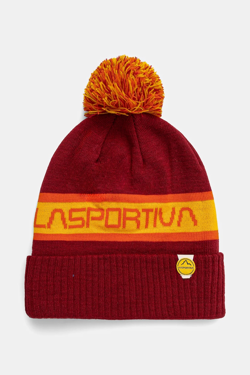 LA Sportiva caciula Orbit culoarea bordo, din tricot gros, Y64320102 LA Sportiva caciula Orbit culoarea bordo, din tricot gros, Y64320102